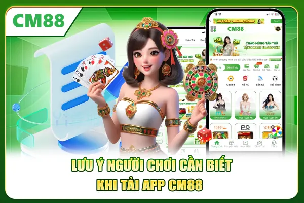 Lưu ý người chơi cần biết khi tải app CM88